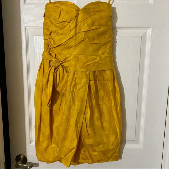 Marc by Marc Jacobs Yellow Wrap Balloon Dress - Picture 3 of 3